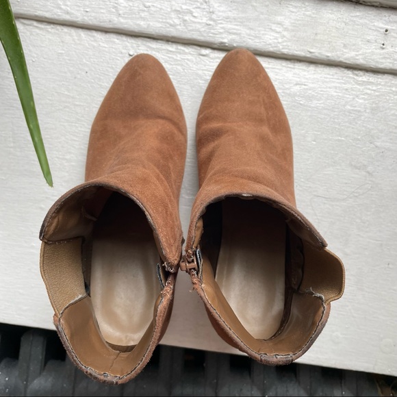 ALDO | brown block Chelsea heeled booties size 6.5 - Picture 2 of 8